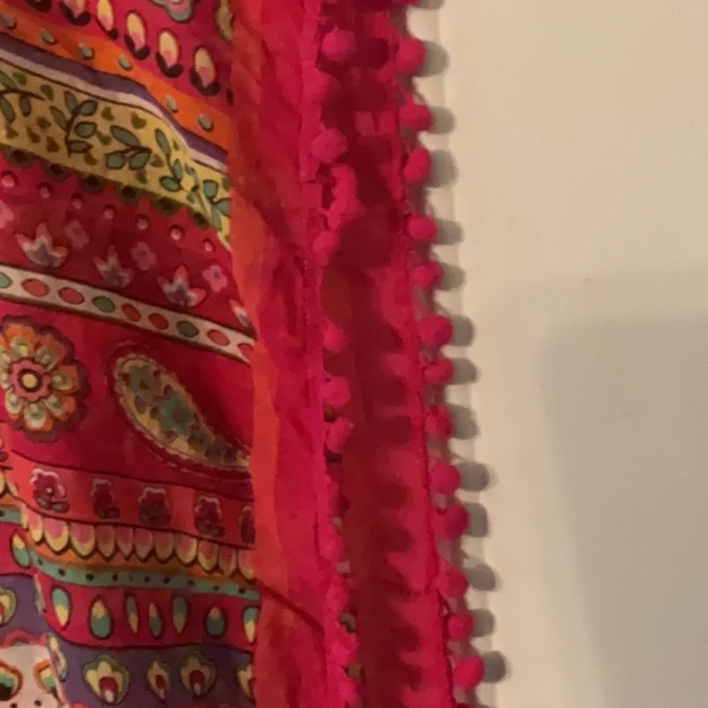 Vera Bradley Paisley Floral Pom Infinity Scaef - Picture 4 of 8